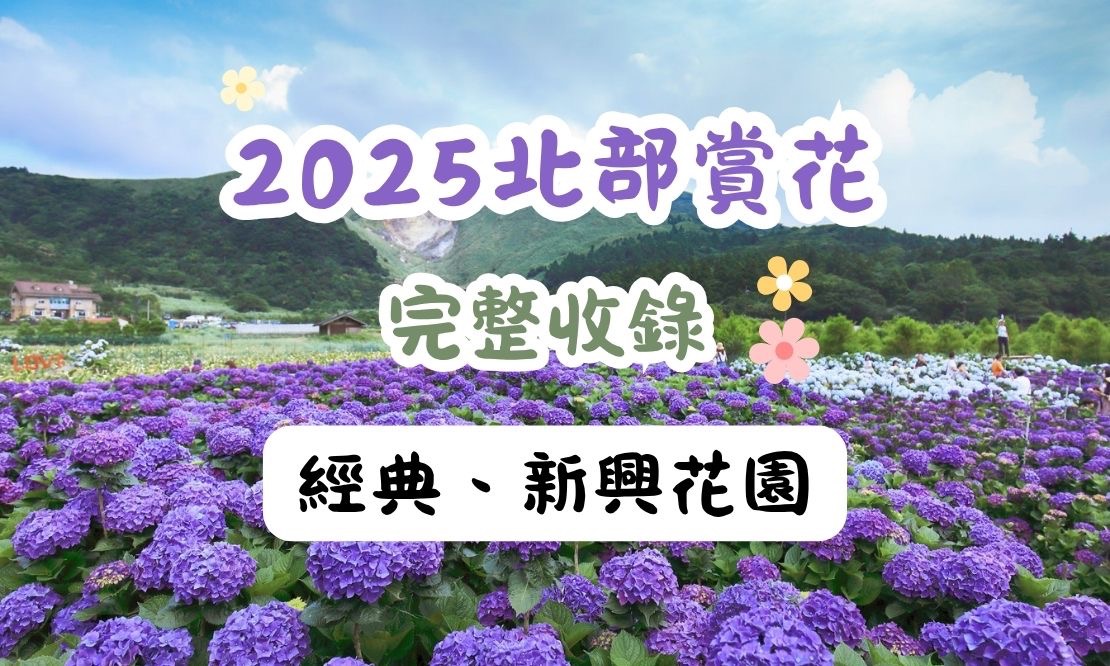2025北部賞花,經典及新興花景介紹,還有周圍景點/美食全打包!